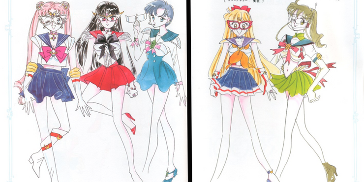 Sailor Moons Sailor Scouts Originally Had Much Different Costumes